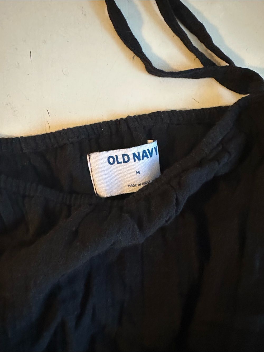 Old Navy Black Tie-Strap Cami Top